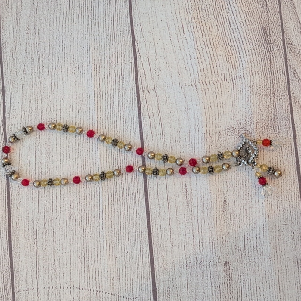 Premier designs silver beaded fashion necklace
